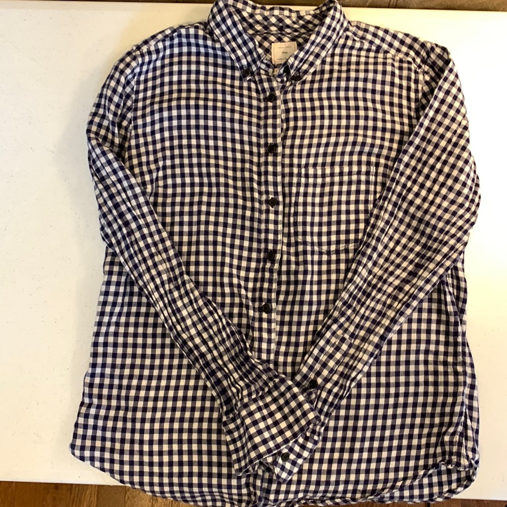 Gap lightweight plaid shirt- Small